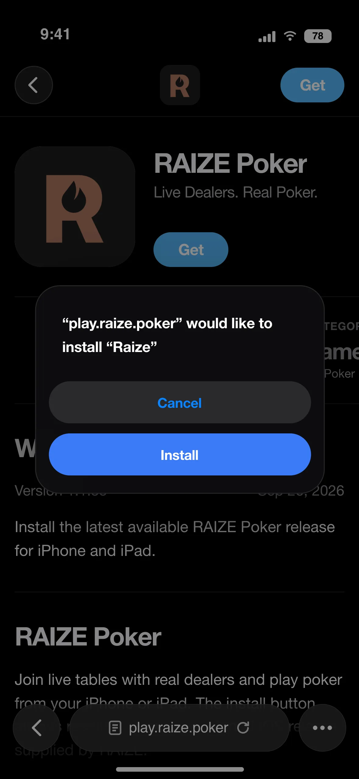 Step 2 of 8: Allow Install