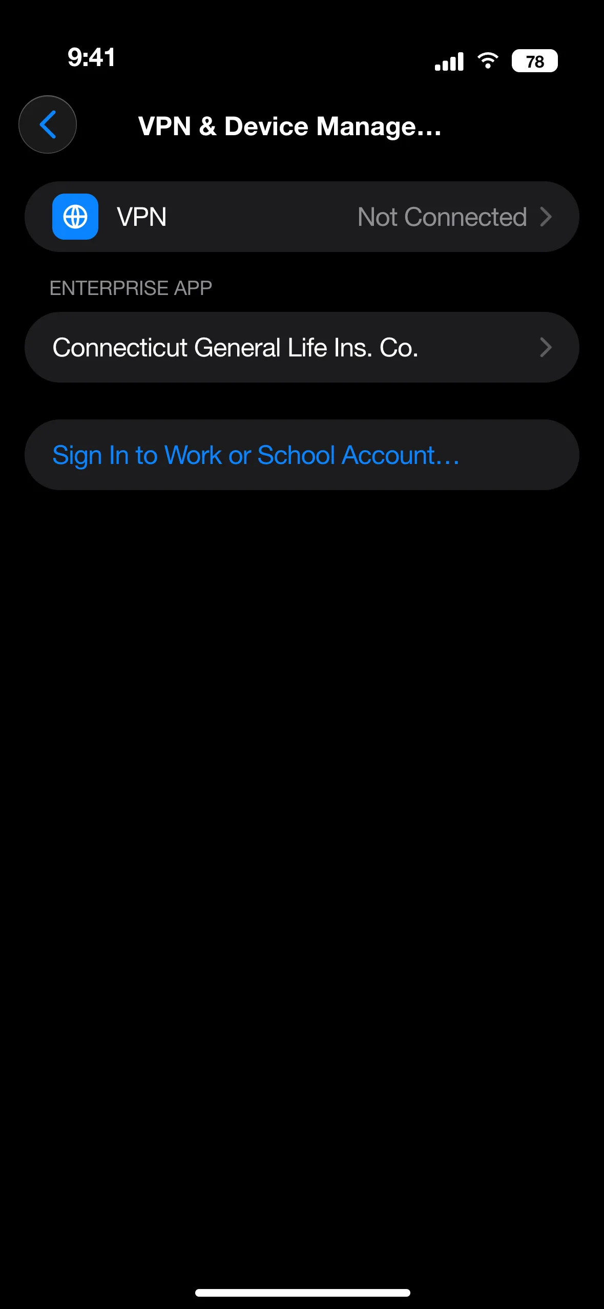 Step 6 of 8: Tap Connecticut General Life Ins. Co.